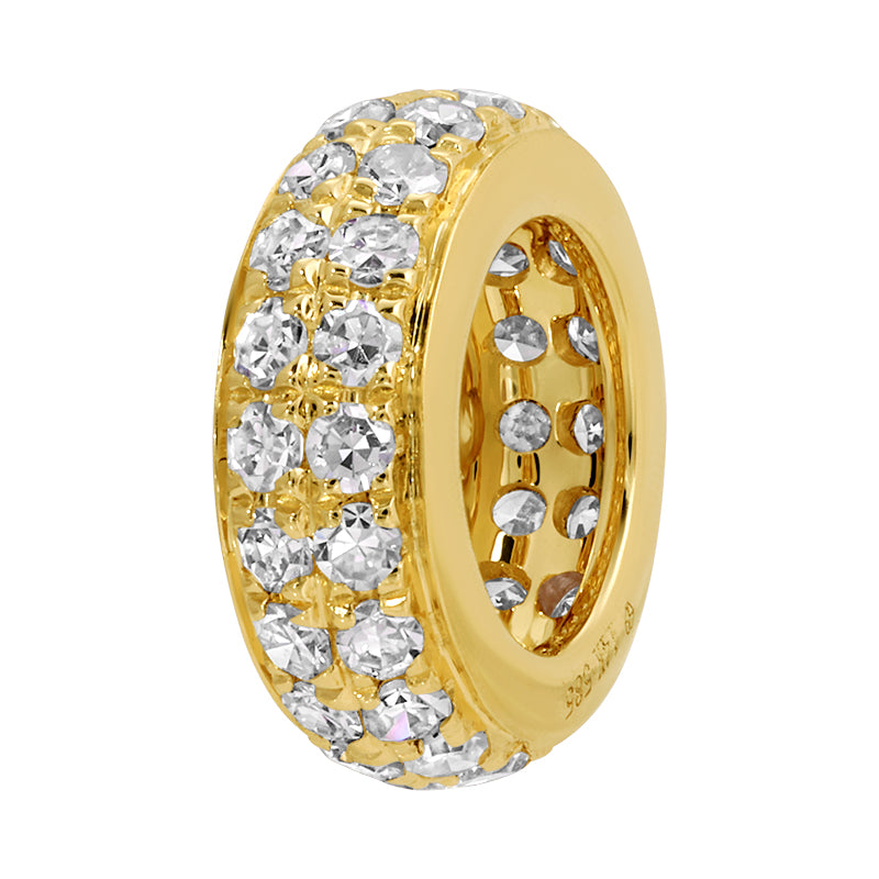 Double Row Pave Diamond Rondelle