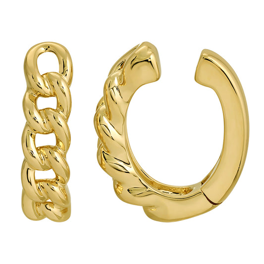 Gold Cuban Link Ear Cuff