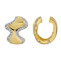 Diamond Wave Chunky Shape Ear Cuff