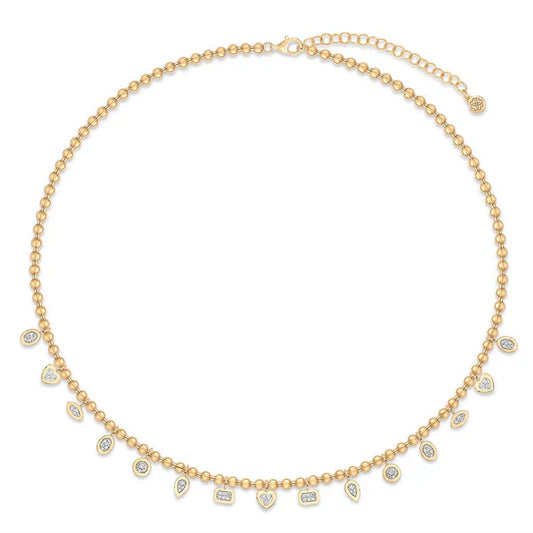 Multi Shape Ball Chain Necklace