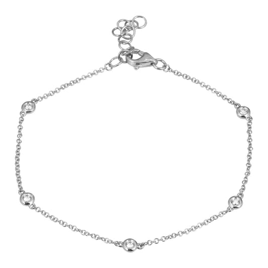 Diamond Bezel Yard Bracelet