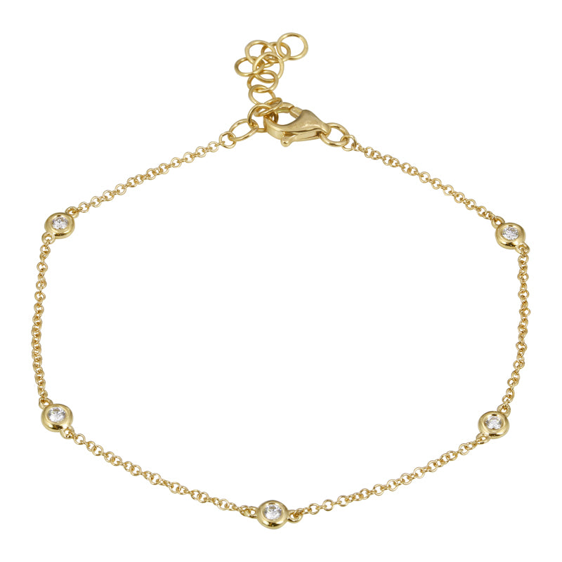 Diamond Bezel Yard Bracelet