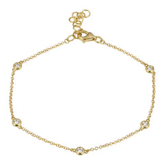 Diamond Bezel Yard Bracelet