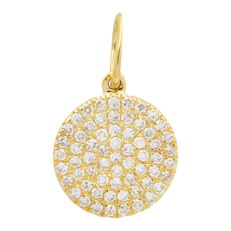 Disc Diamond Charm
