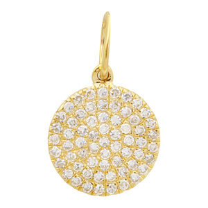 Disc Diamond Charm