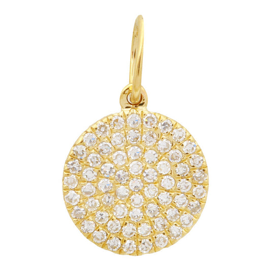 Disc Diamond Charm