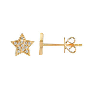 Diamond Mini Star Studs/Single YG