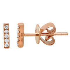 Mini Diamond Bar Piercing Stud
