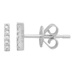 Mini Diamond Bar Piercing Stud