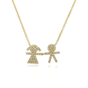 Kids Pave Diamonds Necklace