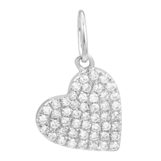 Mini Diamond Heart Charm