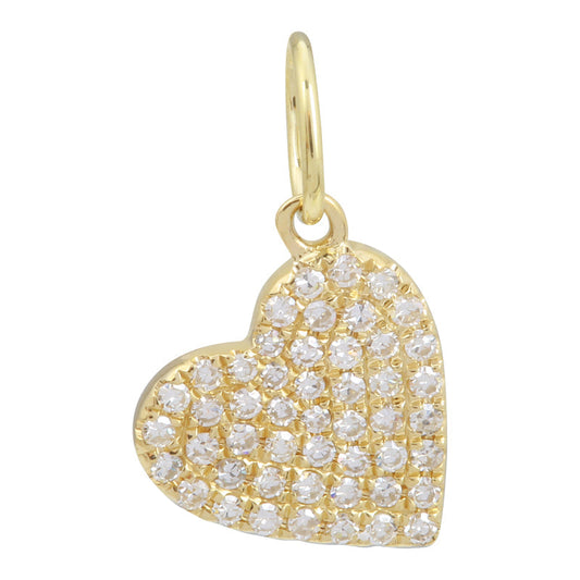 Mini Diamond Heart Charm