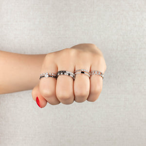 Sapphire & Diamonds Stackable Ring