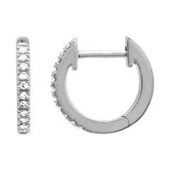 Small Diamond Hoops 10mm