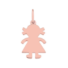 Gold Girl Charm Necklace
