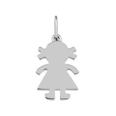 Gold Girl Charm Necklace