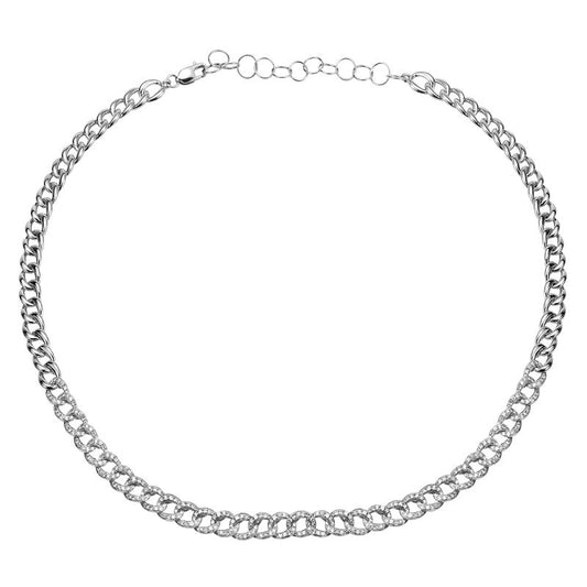 Cuban Chain Link Diamond Necklace