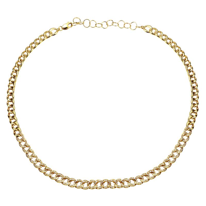 Cuban Chain Link Diamond Necklace