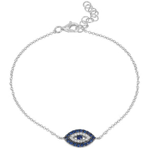 Sapphire Diamond Eye Bracelet
