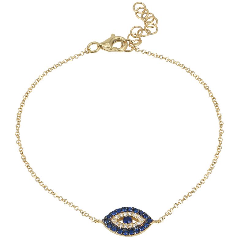 Sapphire Diamond Eye Bracelet