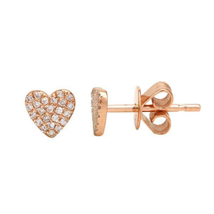 Diamond Heart Mini Piercing Studs*