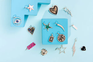 Personalized Bubble Enamel Charm "SOFIA"