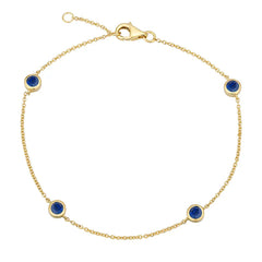 Gemstone Bezel Bracelet