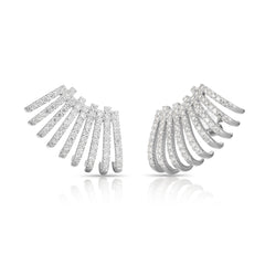 Lab Diamonds Statement Claw Earrings