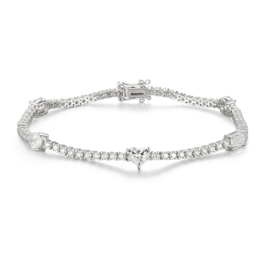 Lab Diamond with Multi Shape Cut Tennis Bracelet