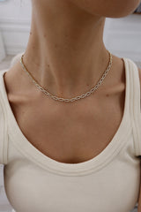 Lab Diamonds Oval Link Necklace