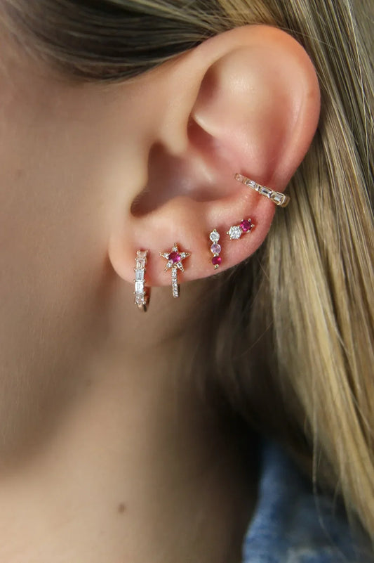 Baguette Diamond Ear Cuff