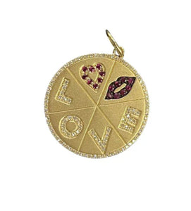 Gold Love Medallion