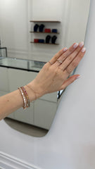 Lab Diamond Multi Shape Bezel Bangle