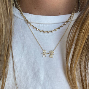 Kids Pave Diamonds Necklace