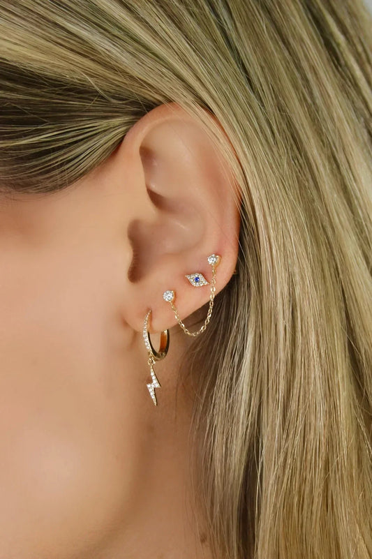 Evil Eye Diamond Piercing