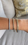 Diamond and Gold Braided Bracelet