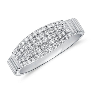 Five Row Diamond Ring