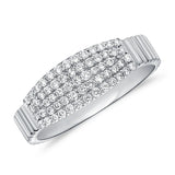 Five Row Diamond Ring