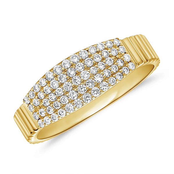 Five Row Diamond Ring