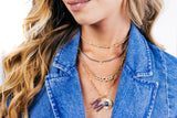 Medallion Charm Gemstone Center and Diamonds