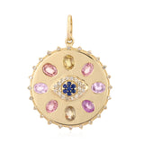 Multicolor Gemstone Eye Charm