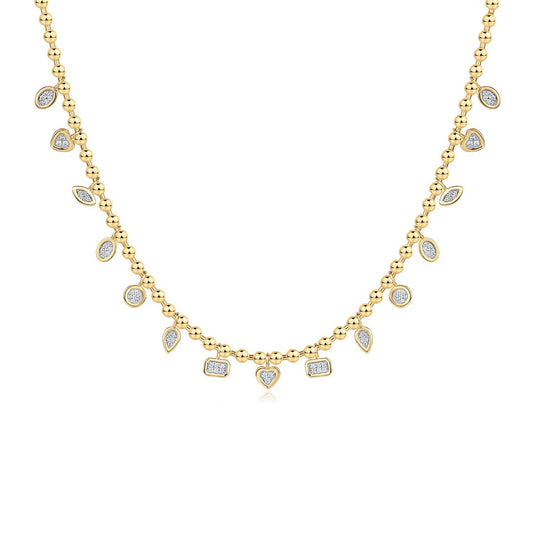 Multi Shape Ball Chain Necklace