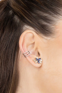 Triple Row Taper Diamond Ear Cuff