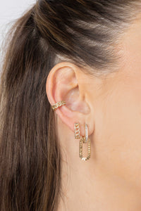Diamond Link Ear Cuff