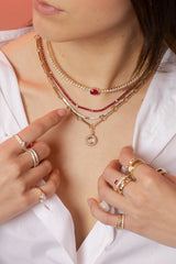 Two Tone Gold & Diamond Necklace