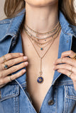 Lapis Lazuli Sun and Star Medallion Charm