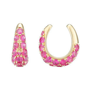 Open Gemstone Ear Cuff