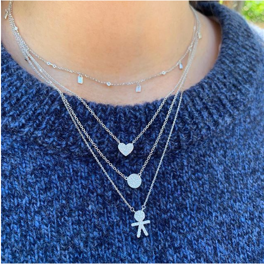 Diamond Pave Boy Necklace