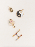 Transparent Mushroom Charm Color Sapphires