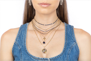 Multicolor Gemstone Eye Charm